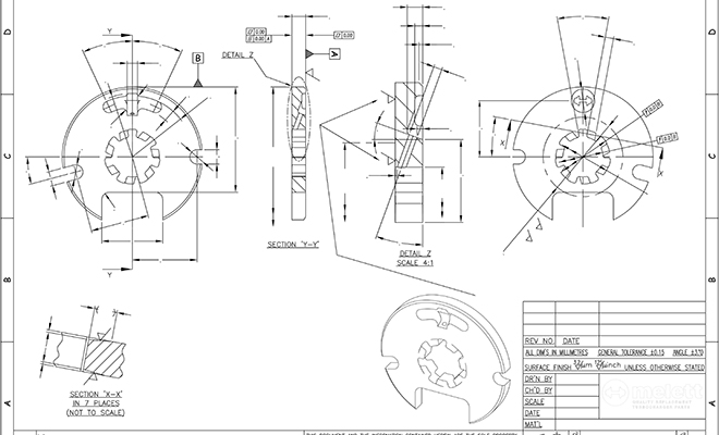BV50 Thrust Bearing_Engineering Drawing BV50 Thrust Bearing Melett